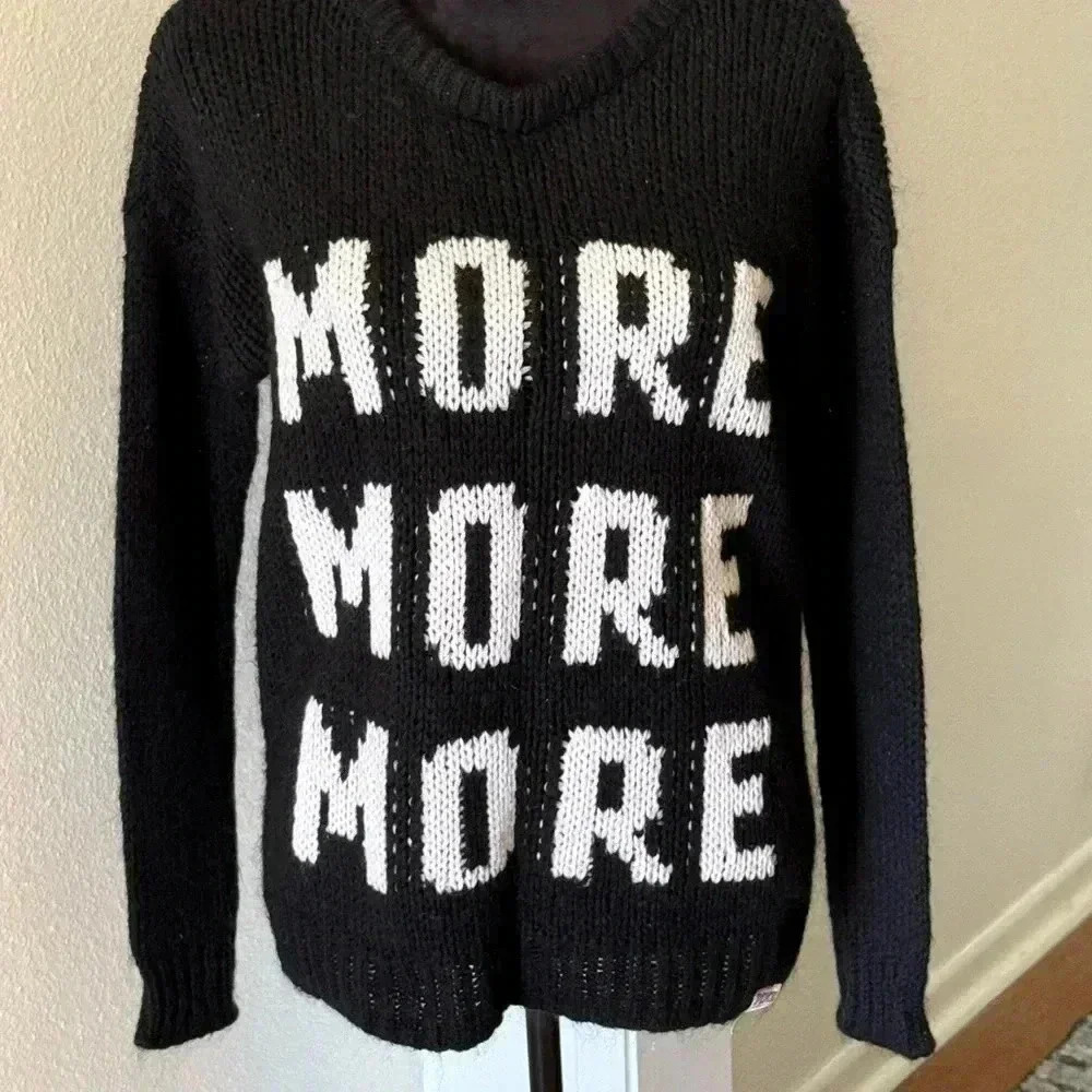 PINK-Victoria’s Secret Black “More, More, More” Sweater